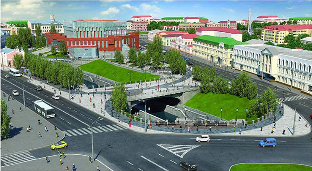 реконструкция набережной Томск